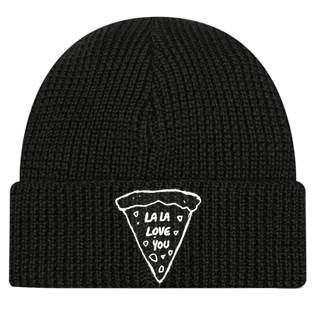 Gorro de Lana "Pizza" Negro