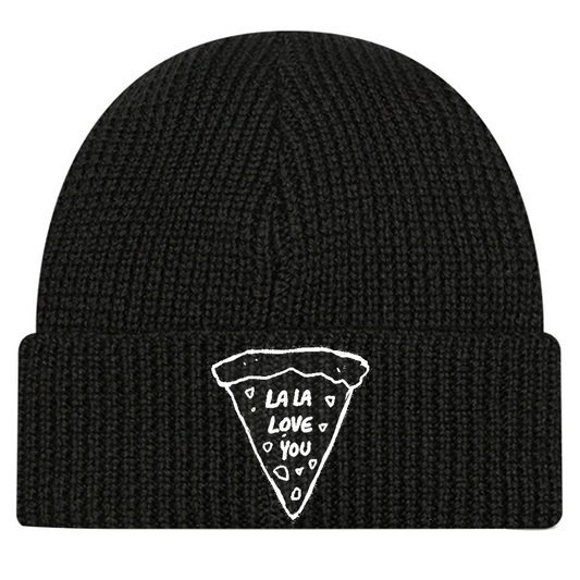 Gorro de Lana "Pizza" Negro
